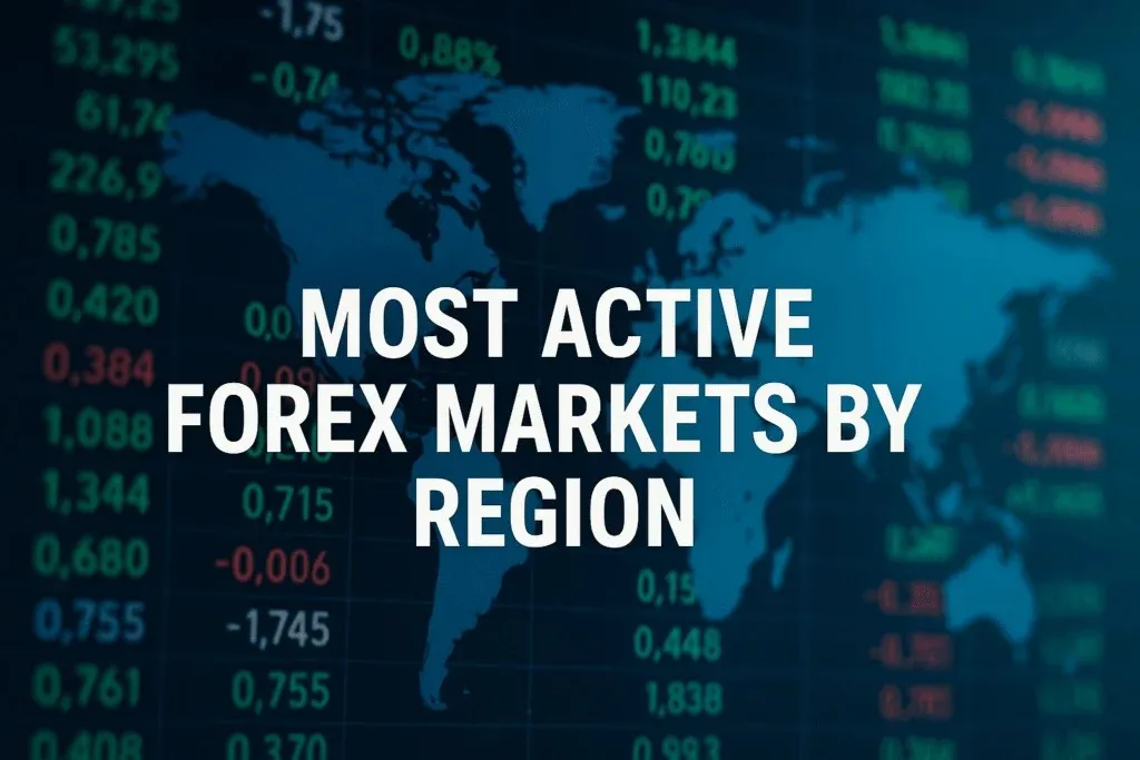 Most Active Forex Markets by Region