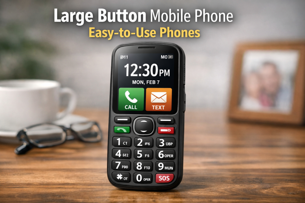 Large Button Mobile Phone Easy-to-Use Phones