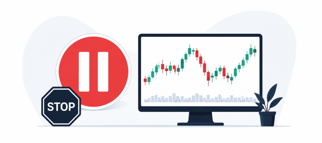 Fig 1.2 Stop/pause trading chart